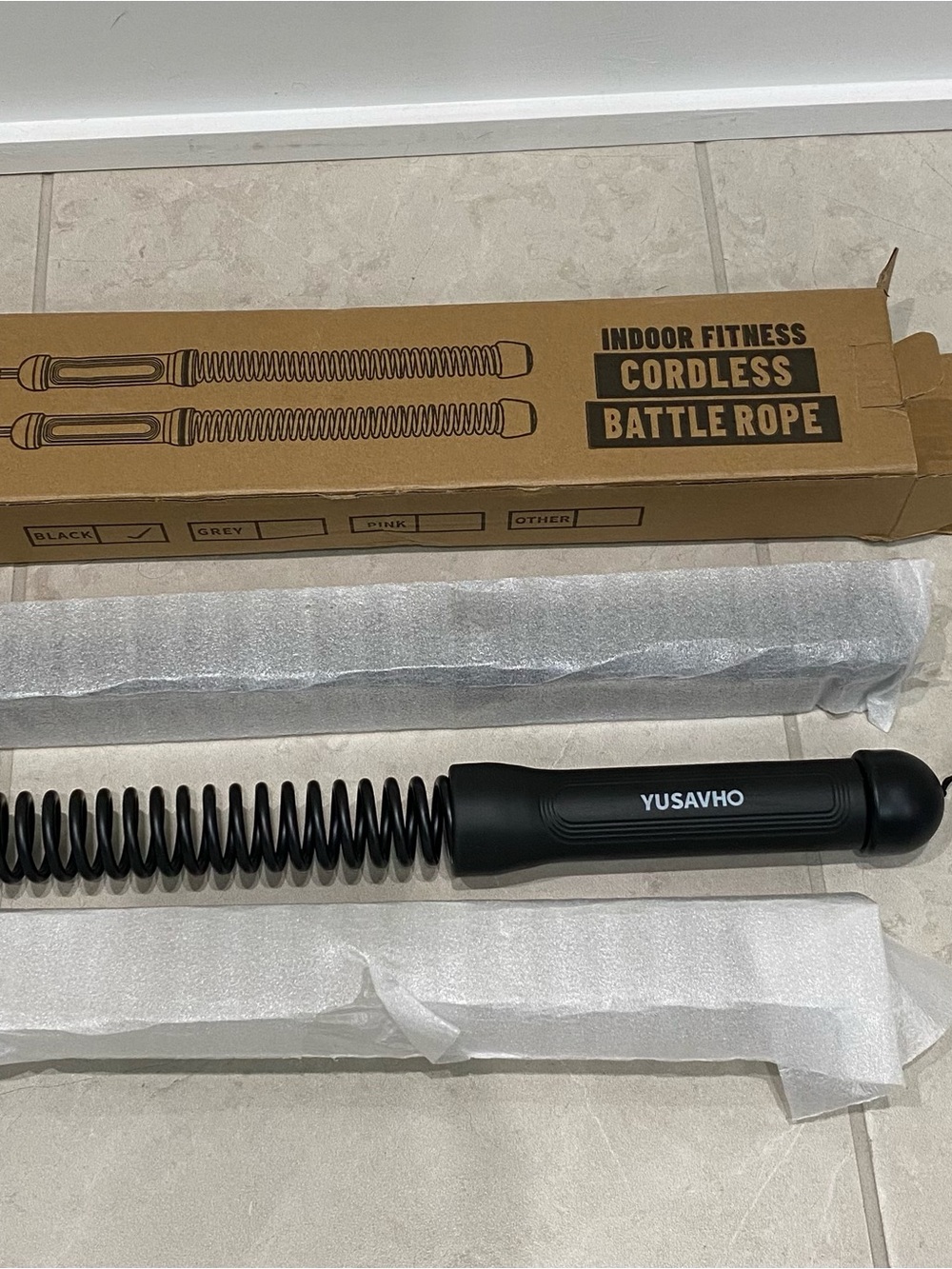 NIB YUSAVHO Cordless Indoor Fitness Battle Ropes